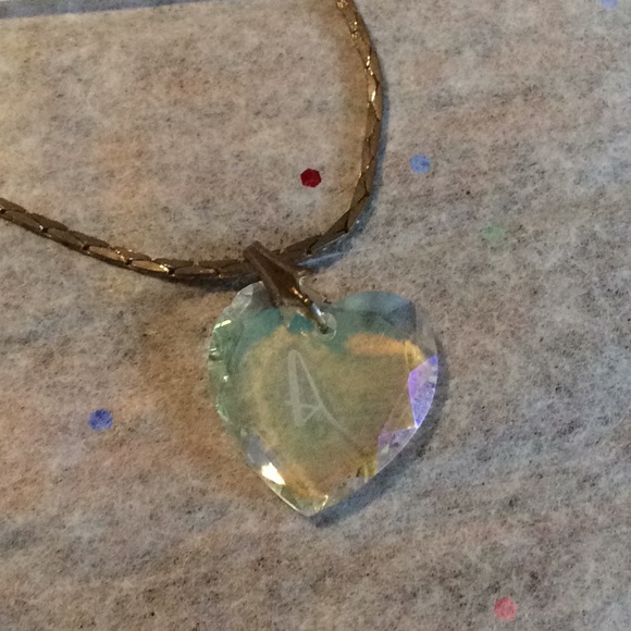Very old heart necklace inscribed with an A - Picture 2 of 6